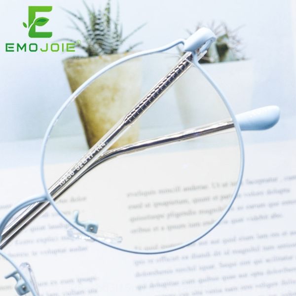 

rdkac bl the same style plain face round frame myopia korean myopia glasses style fashionable face small kick-off can match degree glasses f, Silver