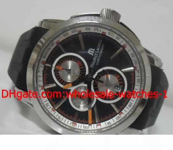 

wholesale - maurice lacroix masterpiece black wristwatch chronograph dive sport mens watch men's watches, Slivery;brown