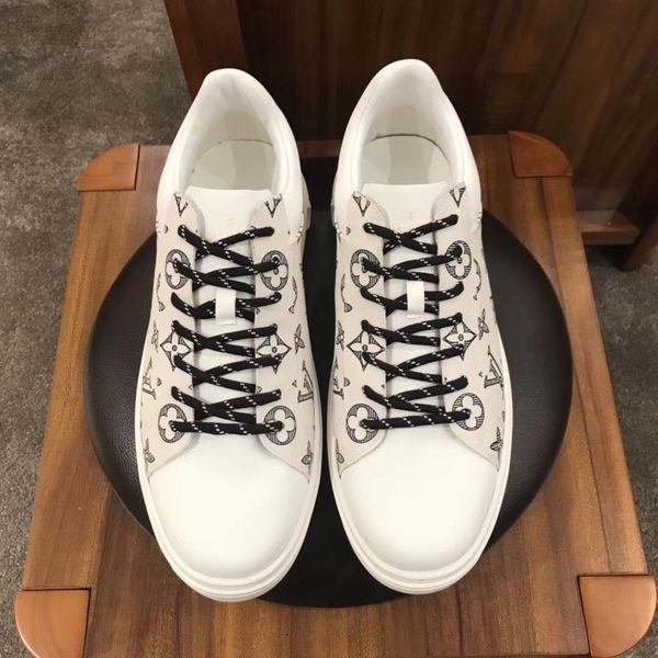

new2 fashion casual men's shoes wild sports shoes outdoor comfortable high-end pattern men's shoes original box packaging fast del, Black