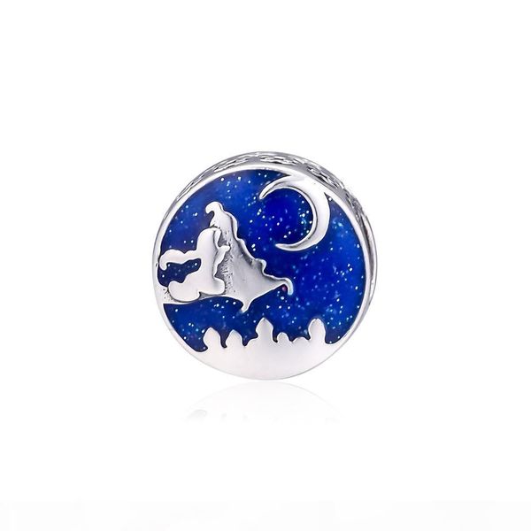 

2019 mother's day 925 sterling silver jewelry magic carpet ride charm beads fits pandora bracelets necklace for women diy making, Bronze;silver