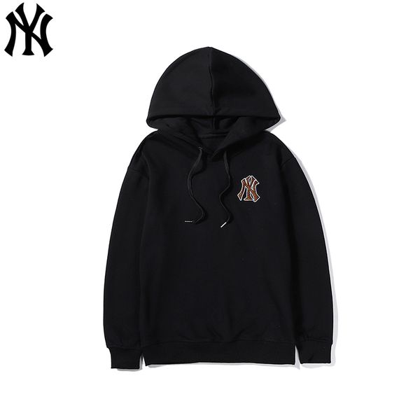

2020 fall fashion 100% cotton hoodies woman and mens luxury designer#160;brand 1g ny hoodies 1g embroidery, Black