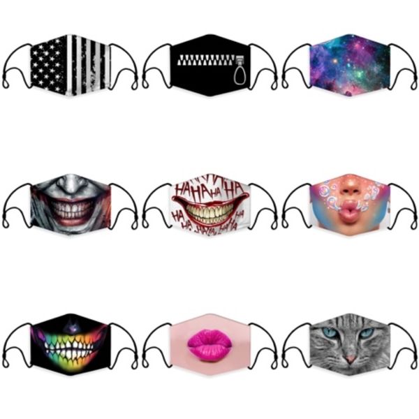 

fast delivery face mouth mask er anti haze dustproof washable reusable women men mouth masks mascarilla#244
