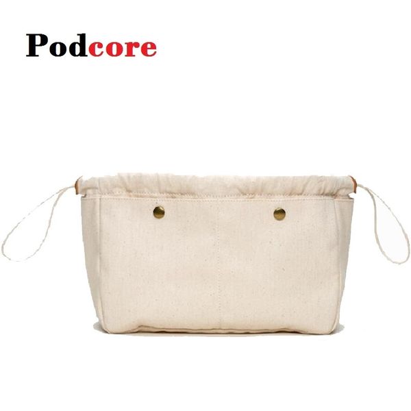 

soft canvas handbag organizers, sturdy purse insert organizer bag, 3 sizes