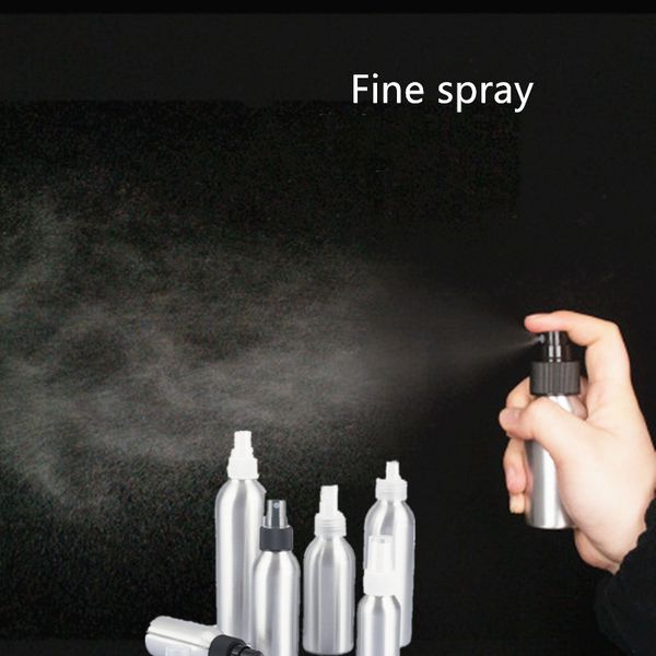 1 PC Spray Garrafas 50ml / 100m Alumínio Recarregável Vazio Maquiagem Líquida Acessórios Atomizer Ferramenta de Viagem Bomba Cosmética Pacote Cosmético Vazio