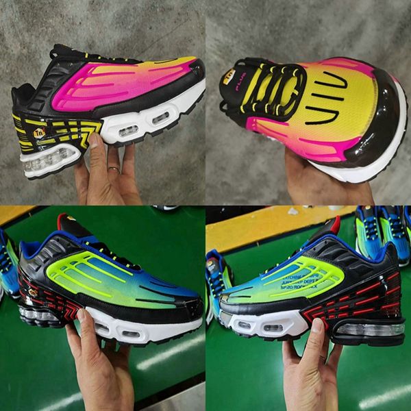 

2020 mens plus tn iii 3 running shoes tuned all white black red green pink parachute tns ultra trainers sports sneakers des chaussures