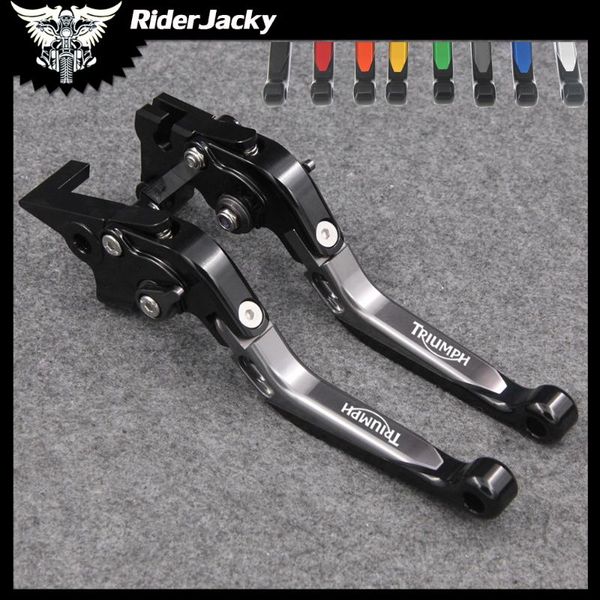 

riderjacky folding extendable motorcycle brakes clutch levers for bonneville t120/black 2020-2020 2020