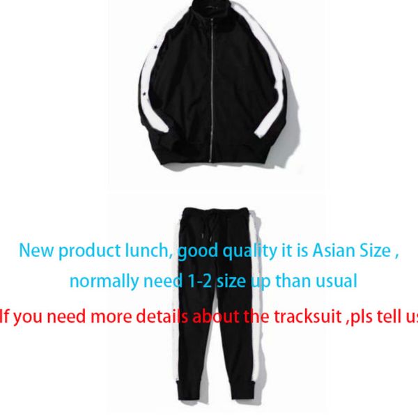 

greatchy mens 2 piece set new stylish men tracksuits autumn mens sweatsuits jogger suits jacket + pants setswholesale for unisex, Gray