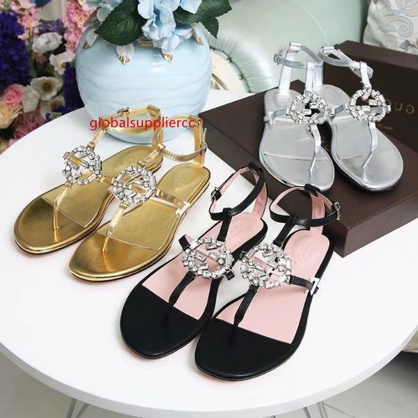 

drill buckle flat sandals women slippers slippers drivers sandals slides sneakers princetown leather slipper real leather, Black;green