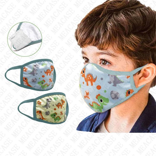 

kids boy girls face masks children's cartoon printed masks protective face mask put filter pm2.5 haze anti dust mask mouth cover 2020 d, Blue