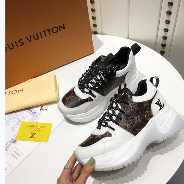 

designer luxury women's casual fashion shoes, women's outdoor casual shoes, leather material, original box 43, Black