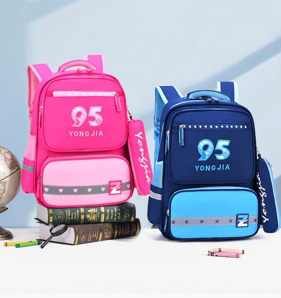 

new pupil schoolbag printed cartoon cute ridge burden reduction bag backpack training class children's backpack