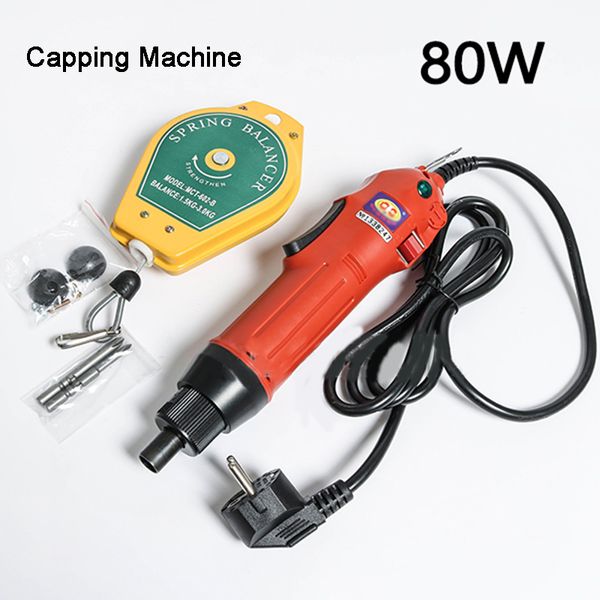 

80w portable hand held electric bottle capping machine automatic with security ring plastic bottle capper capping tool