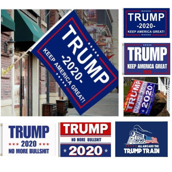 

90*150cm keep america great donald for president campaign banner 5 styles trump 2020 flag donald trump flag train