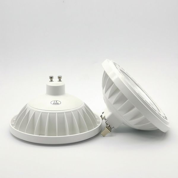 COB AR111 LED dimmerabile QR111 Embedded Down lamp 10W/15W GU10/G53 led ES111 faretto lampada hotel illuminazione AC85-265V/AC110V/AC220V/DC12V