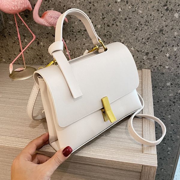 

elegant female flap tote bag 2020 fashion new high-quality pu leather women's designer handbag lock shoulder messenger bag