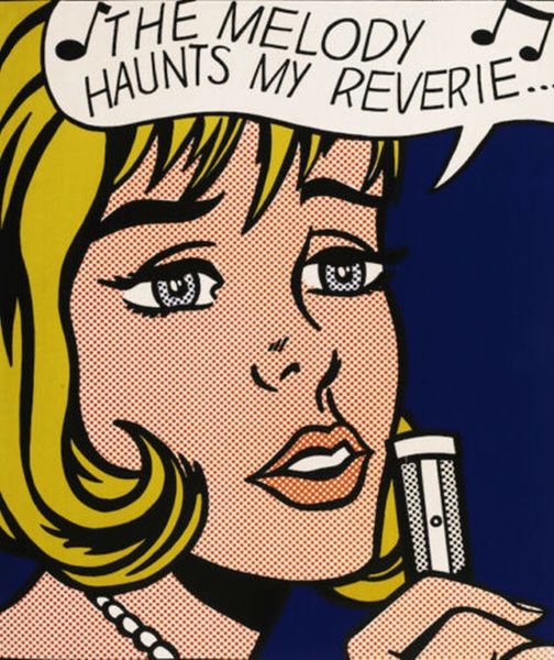 

roy lichtenstein pop art the melody haunts my reverie home decor handpainted & hd print oil painting on canvas wall art canvas pictures 2035