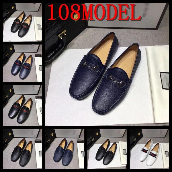 

18ss men loafers shoes male luxurious leather boat shoe man 2020 new spring summer men shoes comfy slip-on fashion men casual shoes us6-12, Black