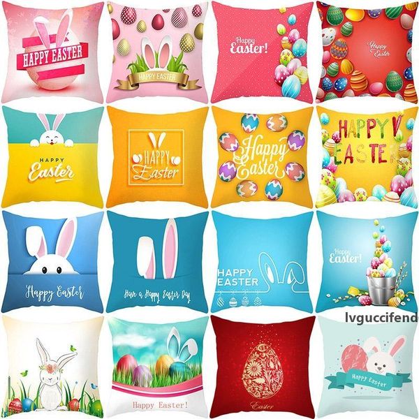 

cute rabbit pillow case cushion cover glamour square printing pillowcase cushion cover home office sofa car decoration wx9-1270