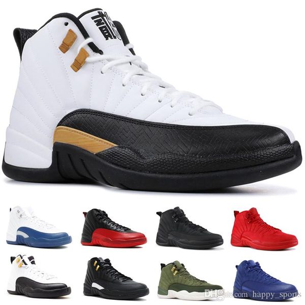 

winterize 12 gym red 12s college navy men basketball shoes michigan wings bulls flu game the master black white taxi sports trainer sneaker