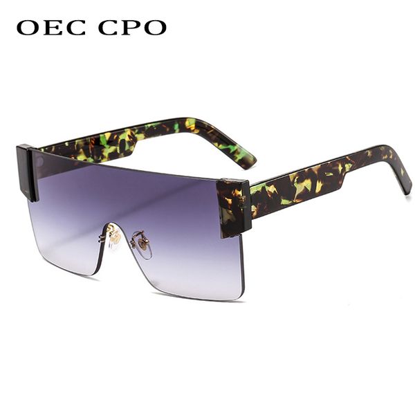 

new rimless square sunglasses women men brand fashion one piece goggle sun glasses men ladies eyewear uv400 female glasses o656, White;black