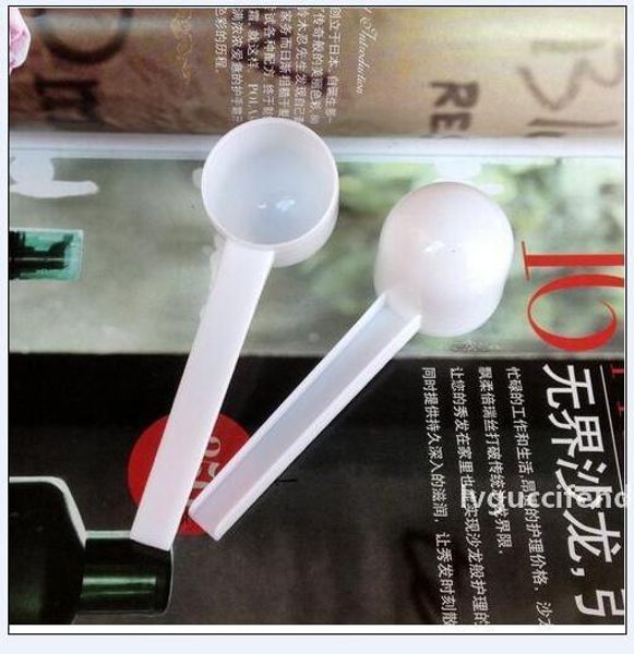 

wholesale 1000pcs professional white plastic 5 gram 5g scoops/spoons for food/milk/washing powder/medicine measuring