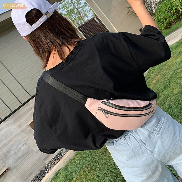 

waist bag women 2020 new canvas leisure panelled bags for girls letter bum bag packs fashion chest crossbody bag belt new