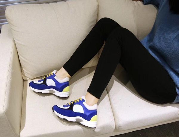 

2020 designer shoes breathable upper exquisite print retro jogging shoes casual shoes 35-45 koi01, Black