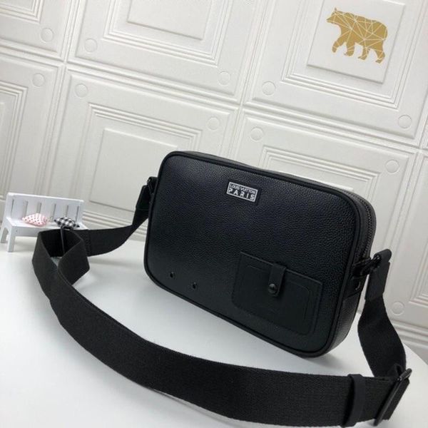 

fast delivery mens bag crossbody bags luxury designer style messenger bags leather mens zipper shoulder bag bolso bandolera
