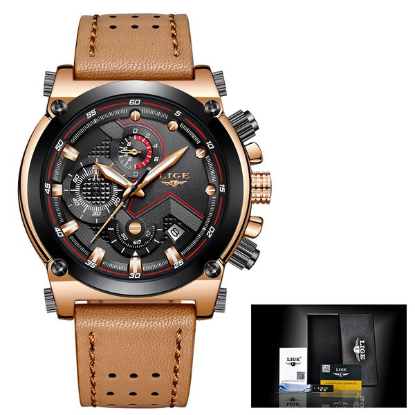 

wholesale fashion men watches brand luxury casual quartz sport watch men waterproof leather military wristwatch masculino, Slivery;brown