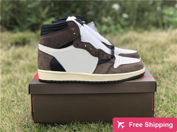

authentic 2020 travis scott x 1s high og ts sp 1 low men basketball shoes sail dark mocha university outdoor sneakers with box us7 -13