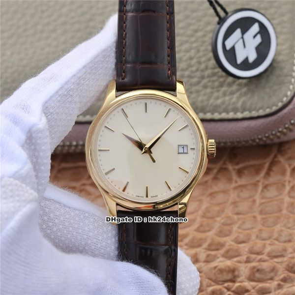 4 Style Best ZF Calatrava 18k Glod Cal.324 SC Autoamtic Orologio da uomo 5227J-001 Sapphire Mirror Quadrante champagne Cinturino in pelle Orologi da uomo