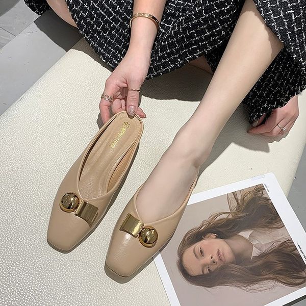 

обложка носок обувь женщина площади тапочки пяток малая низкая luxury слайды med shose женщина мокасины 2020 блок дизайнер soft summer, Black