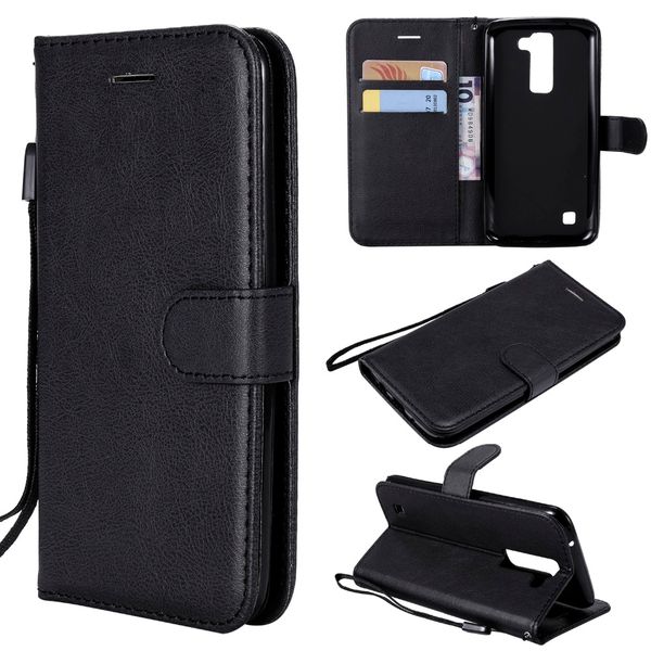 

wallet cover for lg k8 lte k350 k350e k350n 5.0" case leather phone cover cover for lg k7 bag 2016 versions for lg k8 solid case