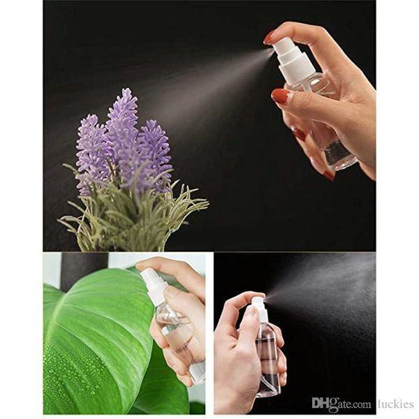 

portable refillable plastic spray bottle clear fine mist perfume sprayer travel bottle set cosmetic makeup water perfume vial jar jndvp