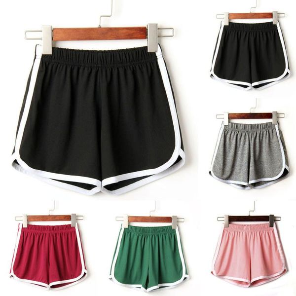 

women summer sport shorts short mujer yoga shorts striped athletic ladies sport running fitness jogging clothes#0224y30, Black;blue