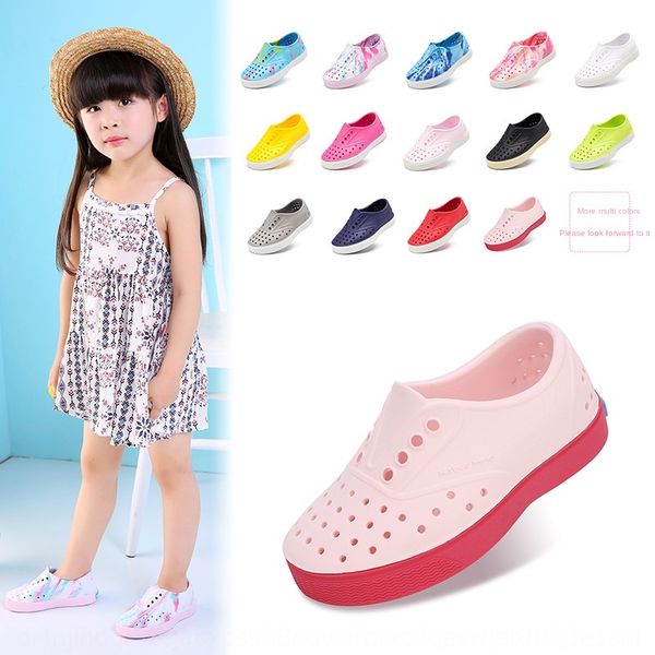 

nativemind cave shoes children's for boys and girls children's jelly shoes light sandals and sandals anti-skid waterproof, Black;red