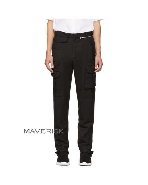 

27-44 !! 2020 мужской осень / зима хлопок нерегулярный комбинезон с асимметричными карманами для тонких облегающих брюк с маленькими ногами, Black