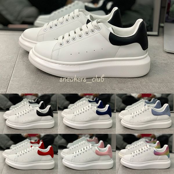 

2020 men women casual shoes 3m reflective sneakers leather black white fashion women flat shoes trainers size 36-45