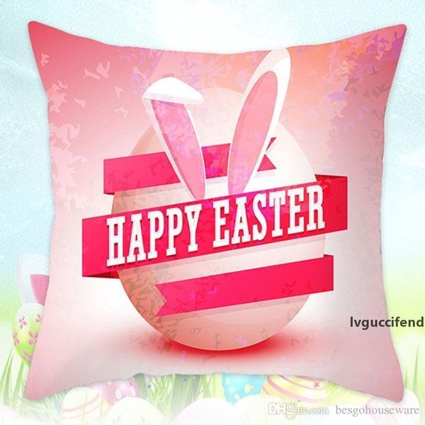 

single sided printing pillows case home sofa decorative easter pillow cases sofa decor festival rabbit cartoon pillowcase cushion bh1406 tqq
