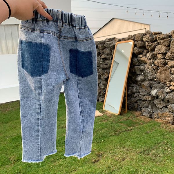 

vm0hu олень и олень носить девочки джинсы носить брюки в стиле western ч детский джинсы весной и осенью новый корейский стиль детская ребёнк, Blue