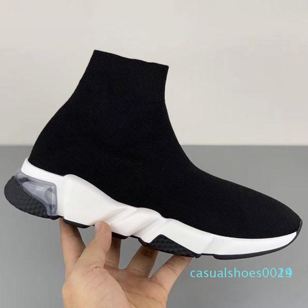 

designer shoe speed sneker platform casual shoes men triple socks mens designer trainers women casual shoes fashion graffiti sneaker c14, Black
