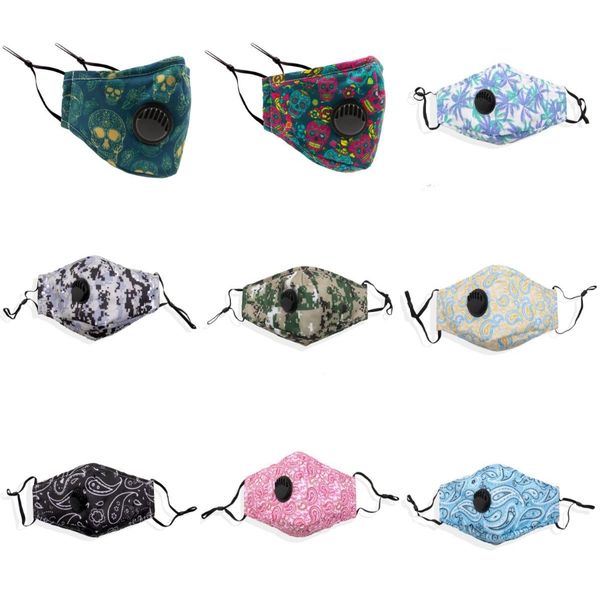 

fast shipping mask skull flag digital printing designer face mask dust-proof pm2.5 washable masks adjustable earhook-- fy9119#349, Black