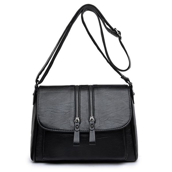 

fashion womens shoulder bags 2020 new leather pu large capacity solid color women handbag messenger bags female casual tote