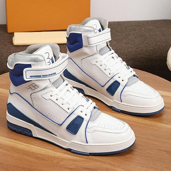 

new arrival trainer sneaker mid -men 's shoes herren sportschuhe vintage lace -up design men shoes outdoor walking comfortable foo, Black