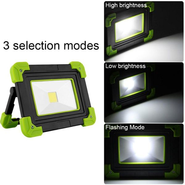 

portable lanterns 3 modes led outdoor work lamp 10w cob light usb waterproof for camping hiking emergency car repairing