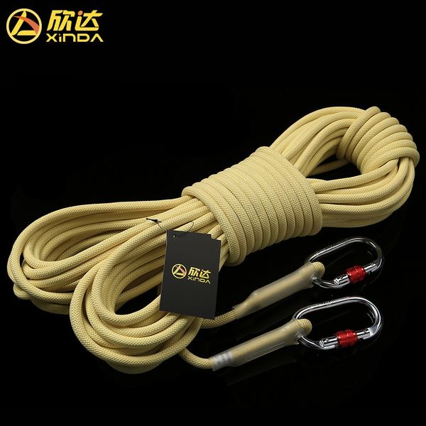 

xinda safety landing equipment kevlar wear-resistant climbing downgrade static climbing rope outdoor safety rope