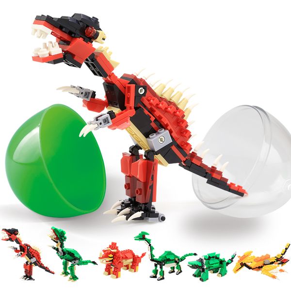 

динозавр серия 6 в 1 строительного блока модели сборки игрушки для ребенка 01