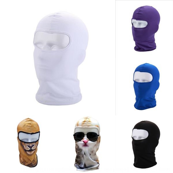 

wn9eh xiaoqinglong cycling mask warm motorcycle bicycle windproof warm sun-proof motorcycle outdoor bicycle head cover dust-proof 3d animal, Black