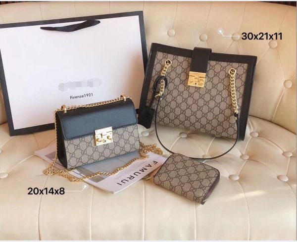 

2020 selling handbag shoulder bags handbag fashion bag handbag wallet phone bags three-piece combination bags shopping 08