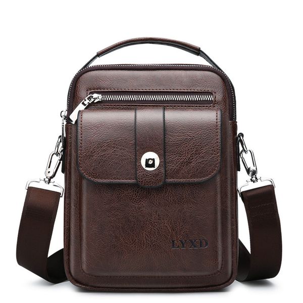 

style mens pu business travel messenger bag a variety of styles pu solid color simple and versatile shoulder bag sale